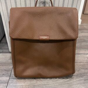 Storksac St. James leather diaper backpack